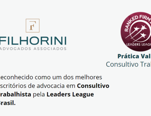 Filhorini é reconhecido como um dos melhores escritórios em Consultivo Trabalhista